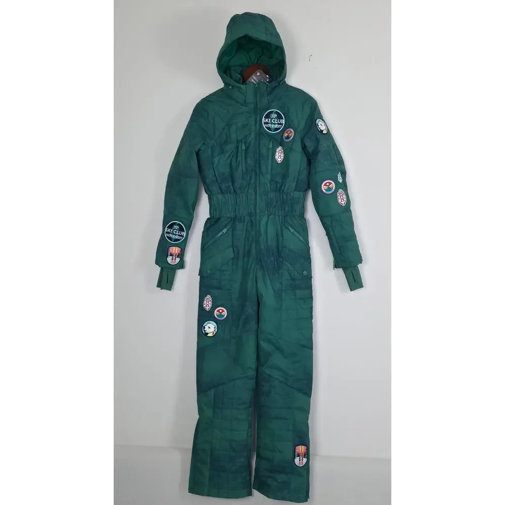 Free People FP Movement Evergreen Combo All Prepped Patch Ski Suit Sz Small NWT